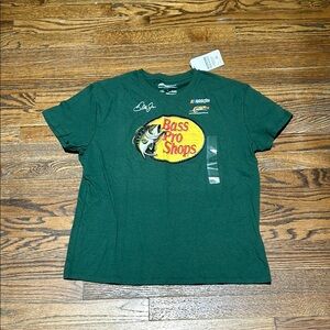 Bass Pro Shops Green Short Sleeve Tee Casual Comfort